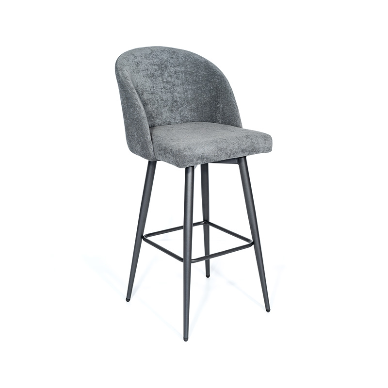 Chaise de barre de jambes en acier classique / tabouret pour salle à manger